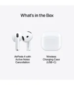 Apple AirPods 4 Wireless Earbuds, Bluetooth Headphones, with Active Noise Cancellation, Adaptive Audio, Transparency Mode, Personalized Spatial Audio, USB-C Charging Case with AppleCare+ (2 Years) - Image 3