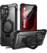SUPCASE for Samsung Galaxy S26 Ultra Case with Kickstand (Unicorn Beetle Grip), [Wireless Charge Compatible] [Military-Grade Protection] Heavy-Duty Magnetic Phone Case for S26 Ultra 6.9 Inch, Dark